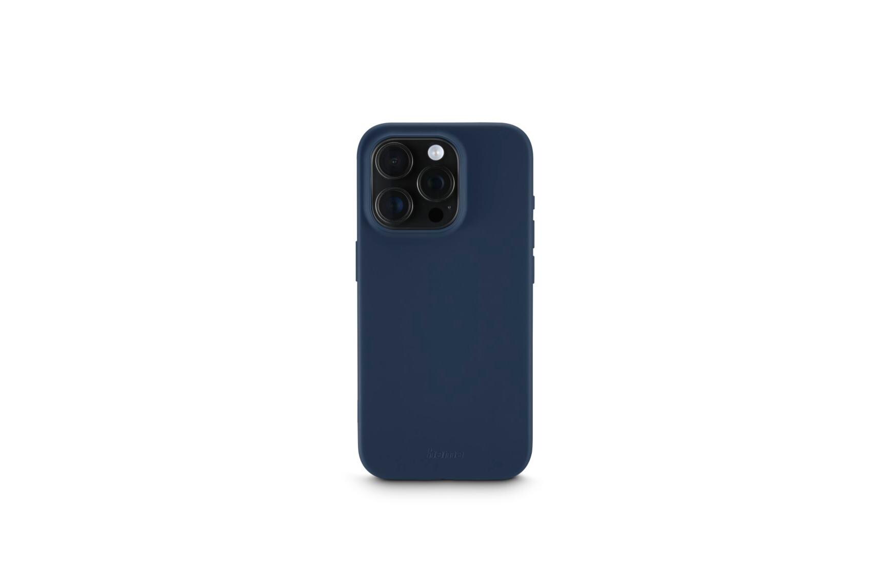 Back Cover Fantastic Feel Blau/Dunkelblau für iPhone 16 ProHama Fantastic Feel Handy-Schutzhülle 16 cm (6.3