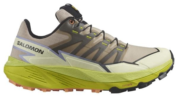 Chaussures de Trail Running Femme Salomon Thundercross Beige Jaune