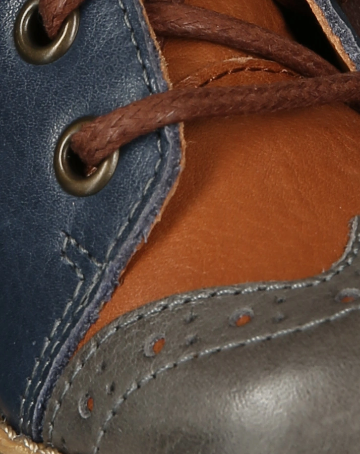 Schnür-Halbschuhe VESEO MULTI in dunkelblau/grau