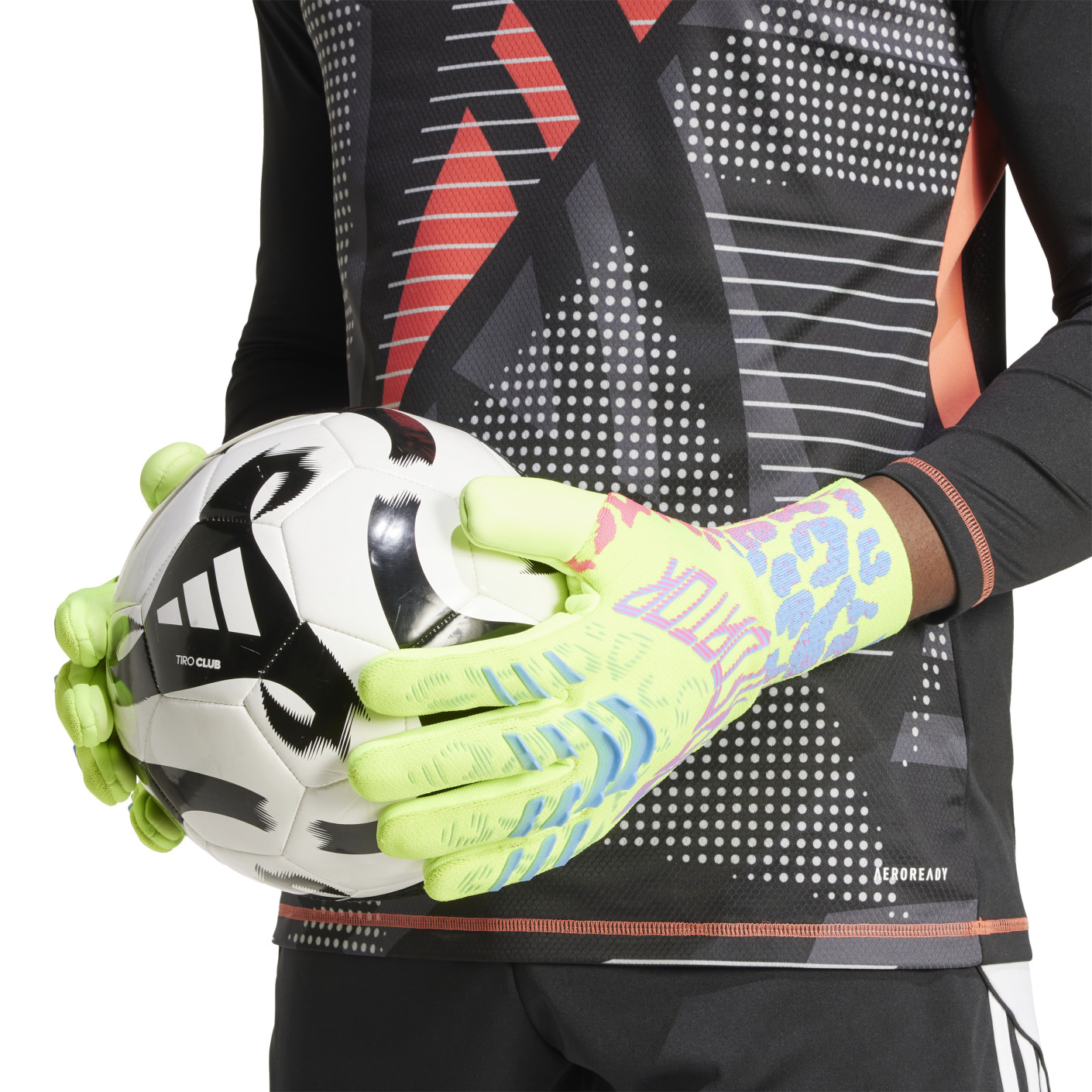 Adidas Predator Pro Keepershandschoenen Neongeel Blauw Roze