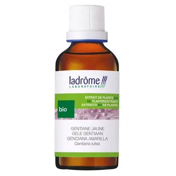 Extrato fresco de genciana amarela orgânica Ladrome 50ml