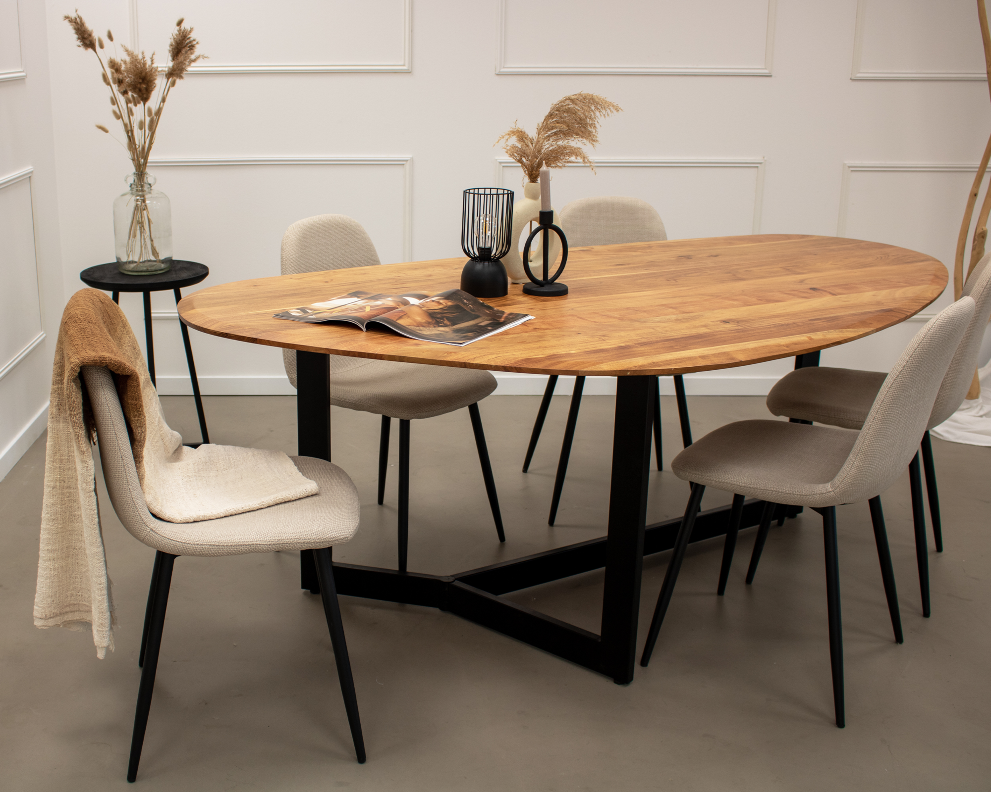 Kick eettafel Sven - 210 - cognac