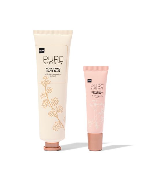 crème pour les mains et baume à lèvres 65ml et 15ml