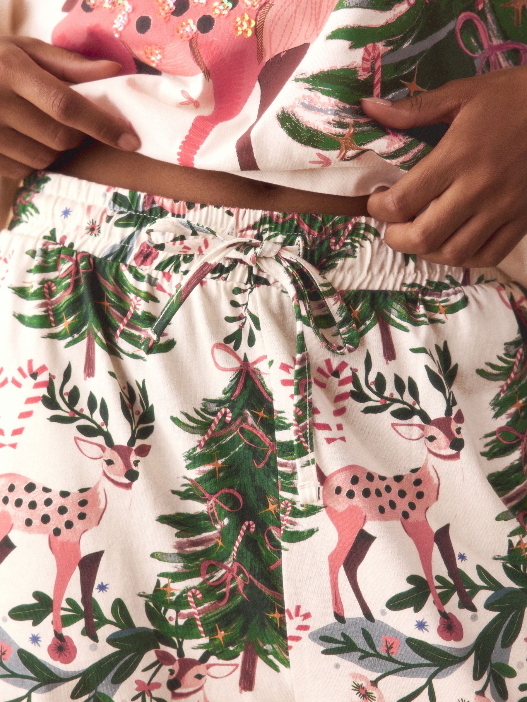 Naturel hert - Pyjama met korte mouwen