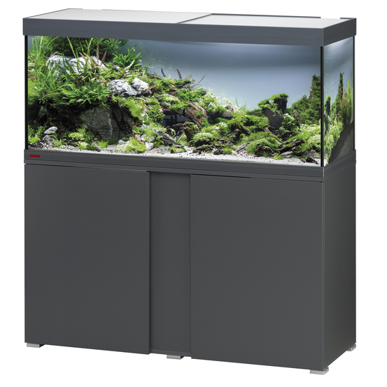 Aquarium avec meuble Vivaline en bois gris - 240 litres