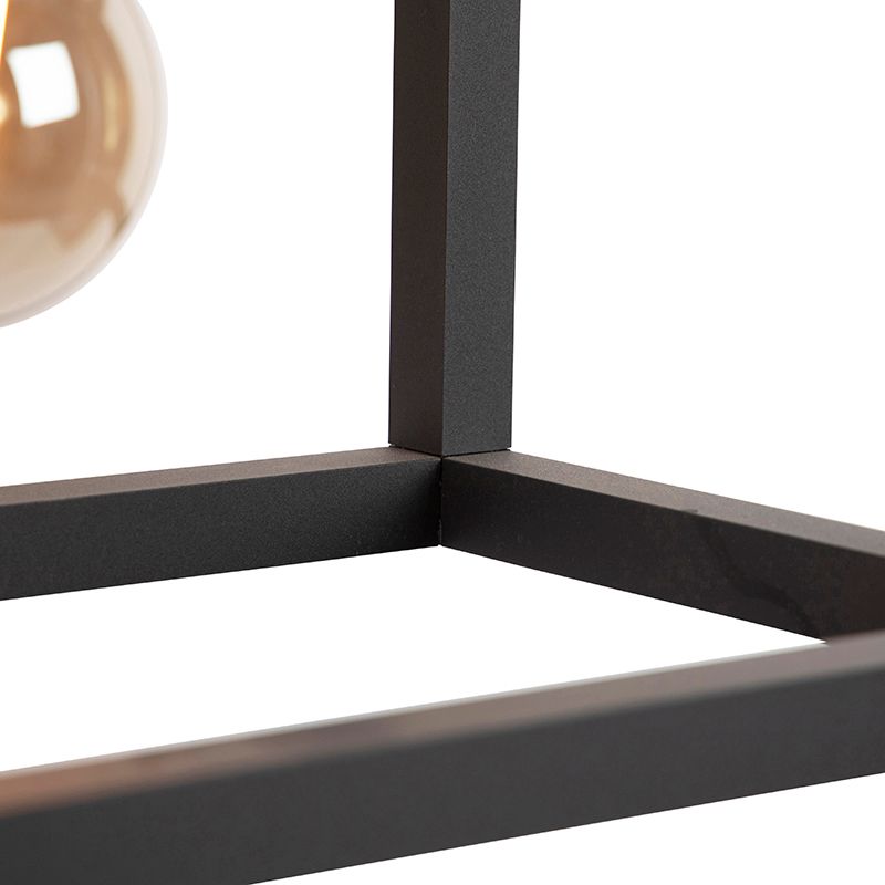 Industriële hanglamp zwart 4-lichts - Big Cage