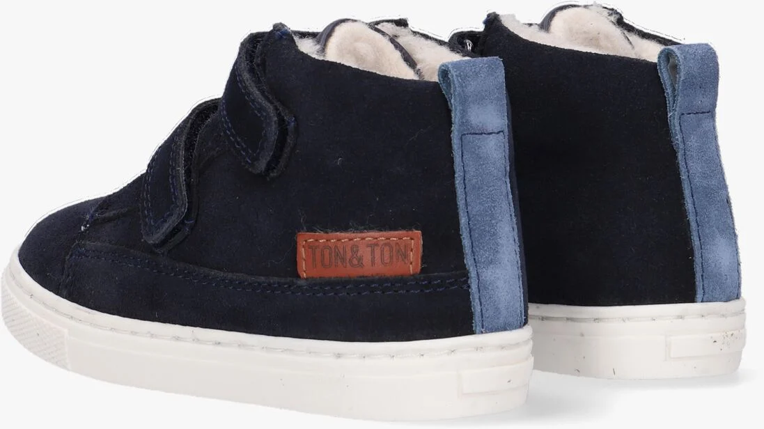 TON & TON blauwe ton & ton hoge sneaker steyn