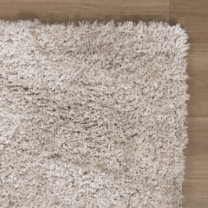 Shaggy vloerkleed - Blaze Beige/Grijs | Luxe uistraling!