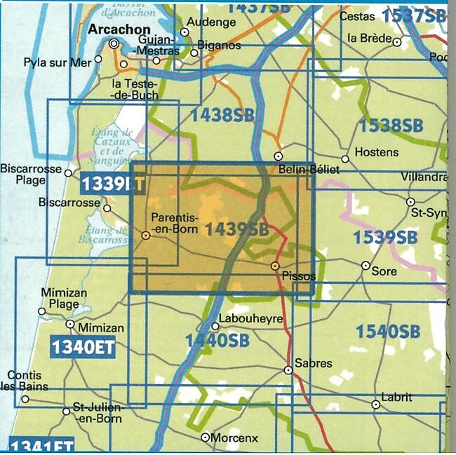 IGN - 1439 SB PARENTIS EN BORN 1 25 000