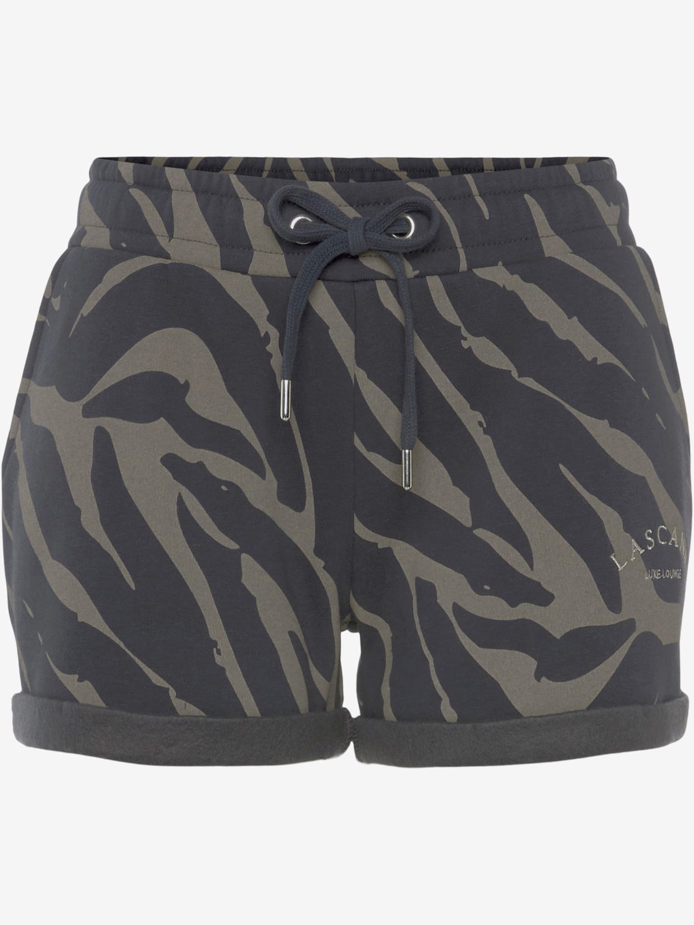Short décontracté short avec motif zèbre
