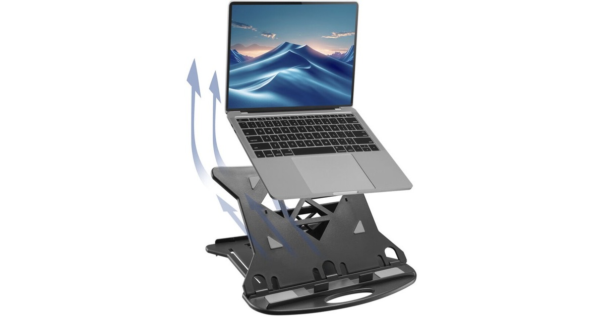 ACT ConnectivityLaptopstandaard, inklapbaar, hoogte verstelbaar in 7 standen