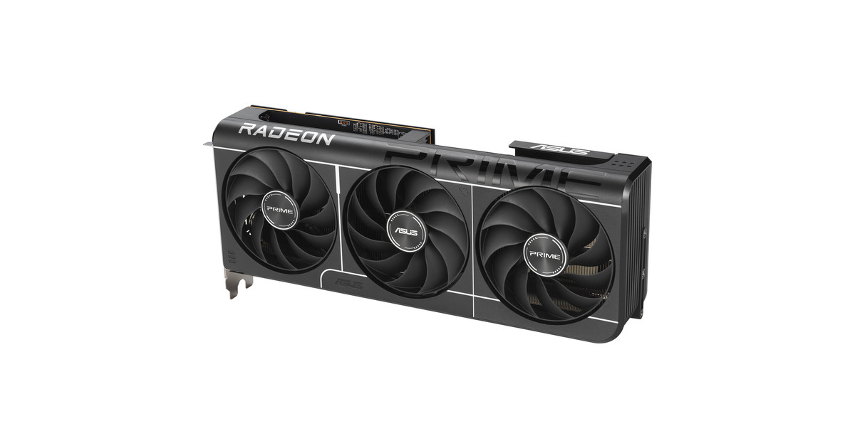ASUSPRIME Radeon RX 9070 EVO OC grafische kaart  (Grijs, 3x DisplayPort, 1x HDMI)