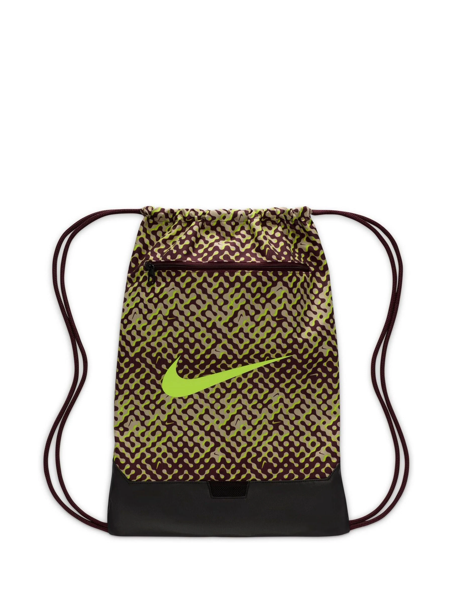 Bourgondië crush - Nike Brasilia tas met trekkoord met print