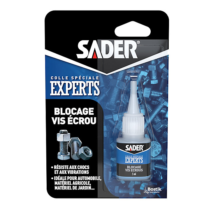 Colle Sader pour Blocage Vis Ecrous Flacon 5 ml