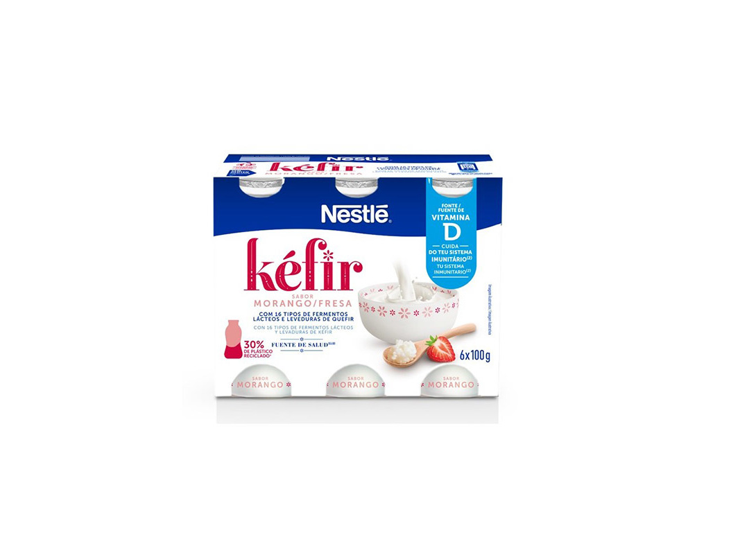 KEFIR NESTLÉ MORANGO 6X100G