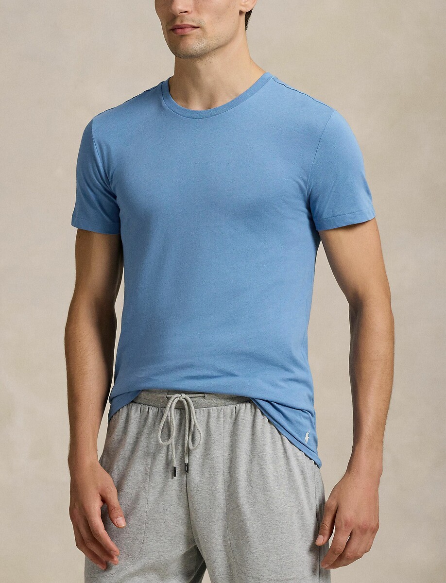 POLO RALPH LAUREN<br>Conjunto de 3 camisas ajustadas com gola redonda