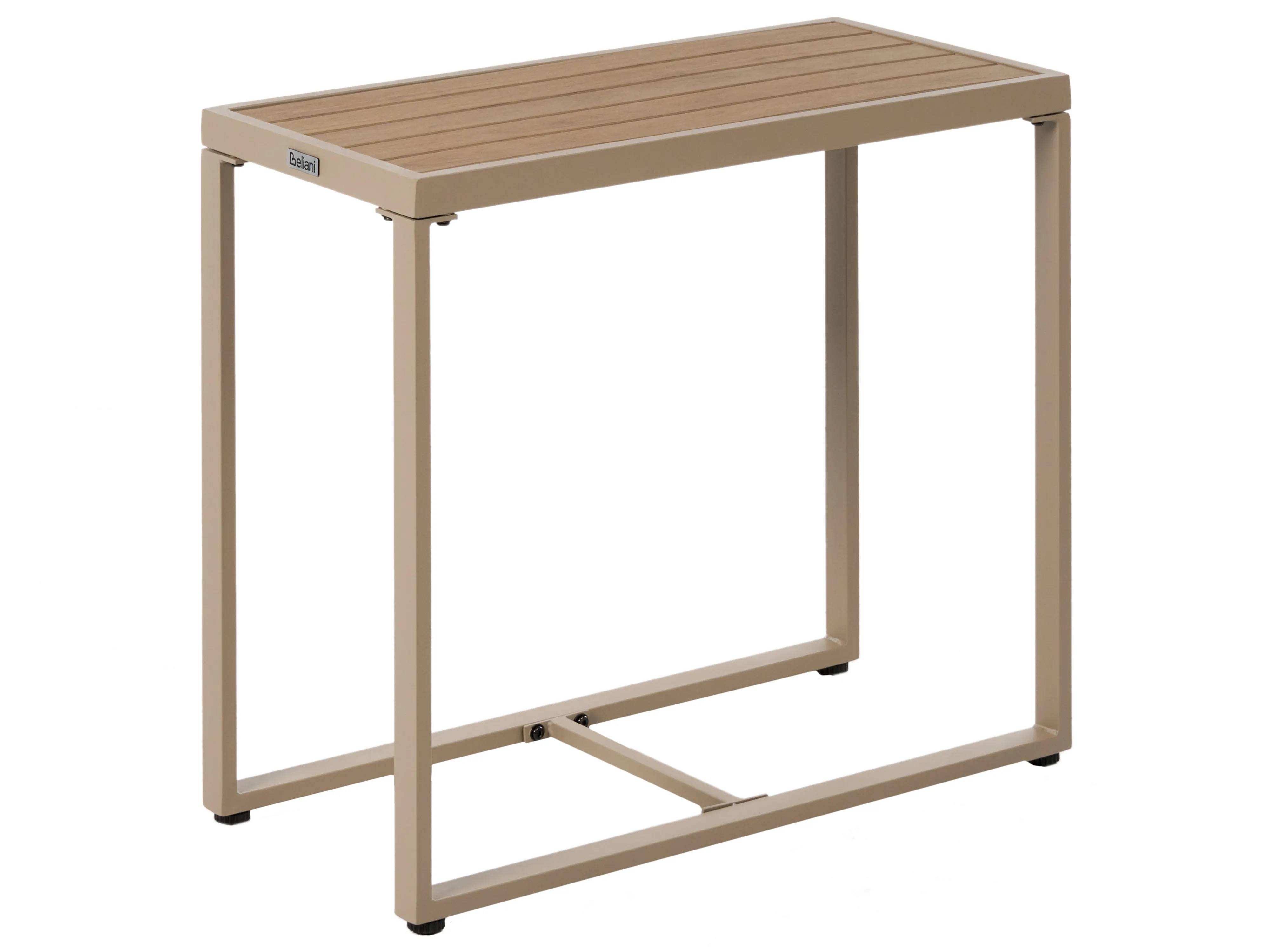 Loungeset met tafel en ottomaan 2-zits NOCI modulair Metaal Beige