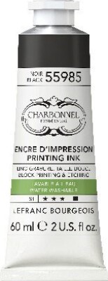 Charbonnel - Printing Ink Blæk - Sort 60 ML
