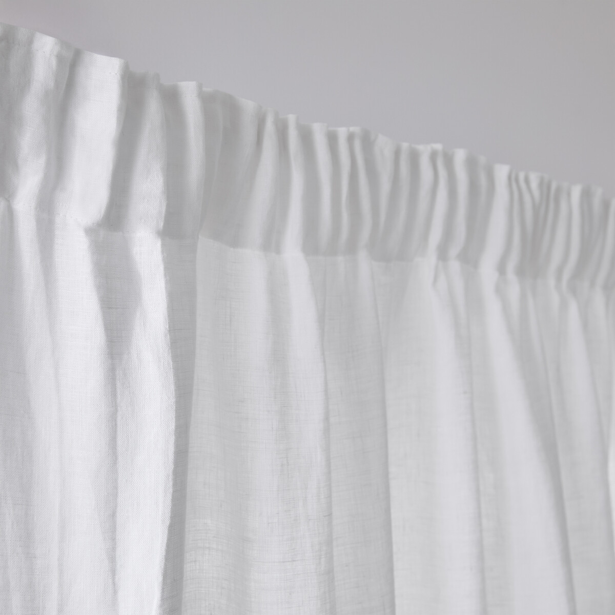LA REDOUTE INTERIEURS<br>Cortina larga de linho lavado Onega