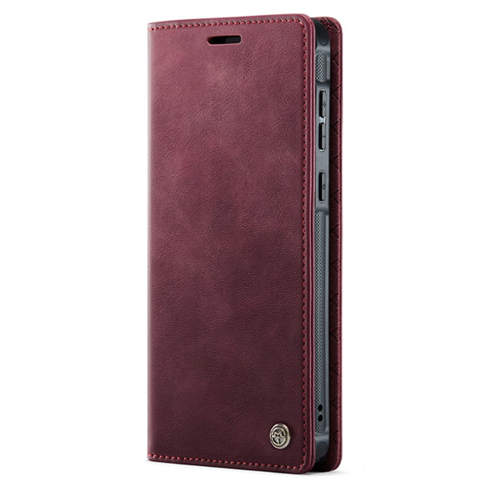 Samsung Galaxy A56 2in1 Leder Tasche   Magnet Hardcase Karten Etui MagSafe-Modul (RFID Schutz) - Rot
