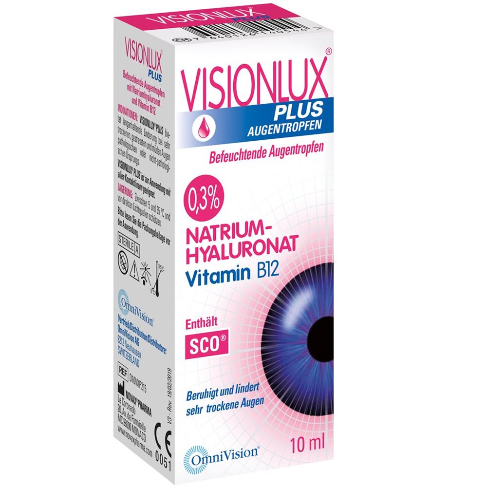 VISIONLUX Plus<br>10 ml, Flasche, Augentropfen, Lösung
