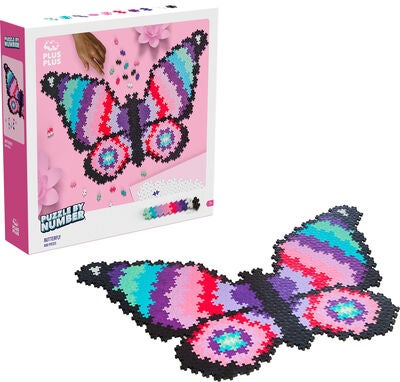 Plus-Plus Puzzle By Number Sommerfugl 800 Deler