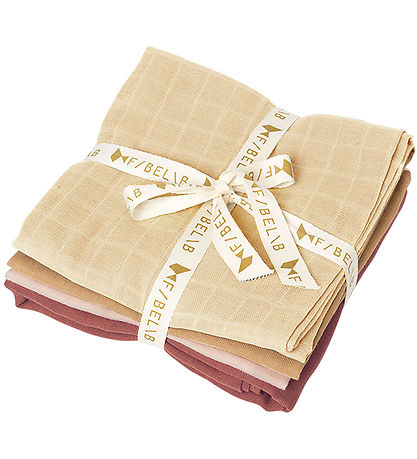 Fabelab Spucktücher - 4er-Pack - 60x60 cm - Dusty Rose Mix