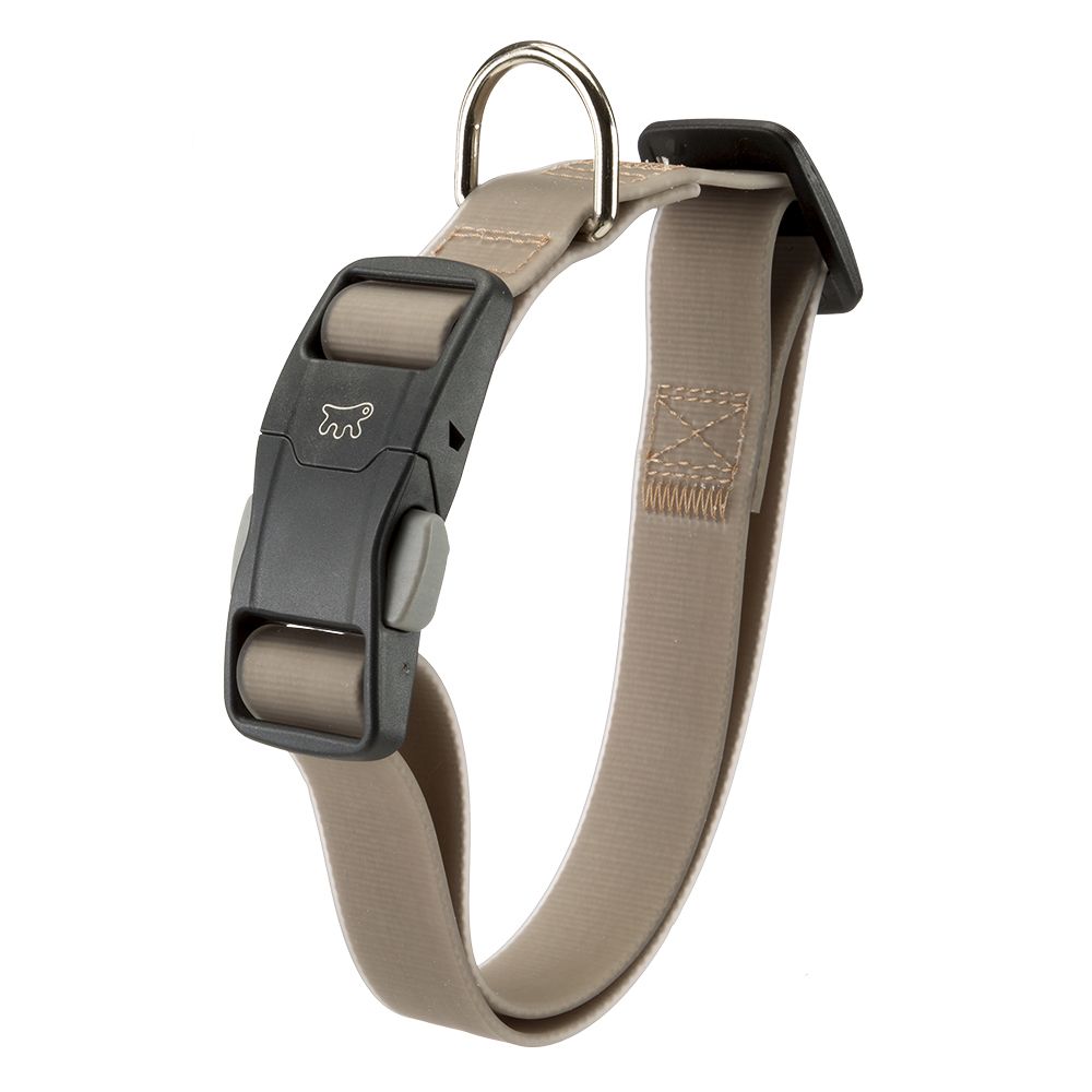 Collier pour chiens evolution c16/44 avec boucle magnétique, hypoallergénique, lavable, taupe