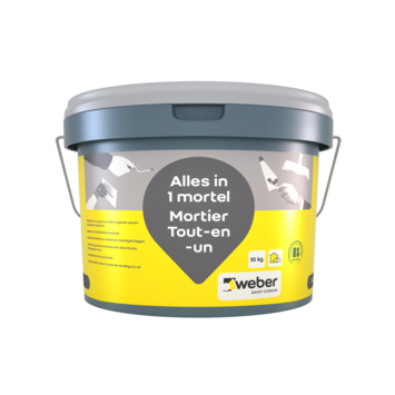 Weber Beamix alles in 1 mortel grijs 10 kg