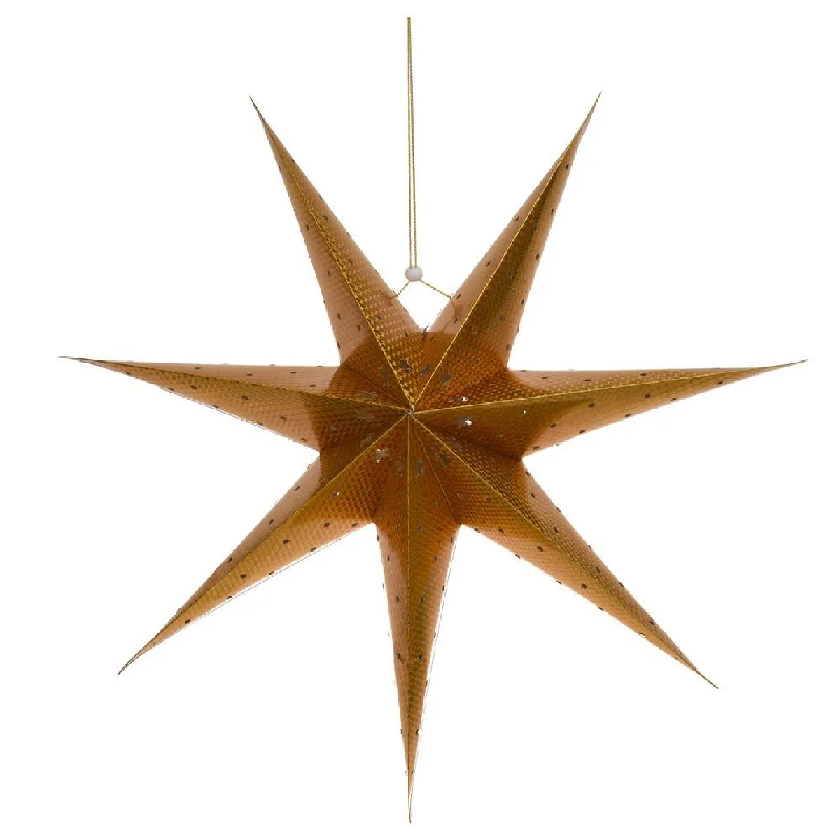 Étoile de Noël Papier Brillante - Dorée