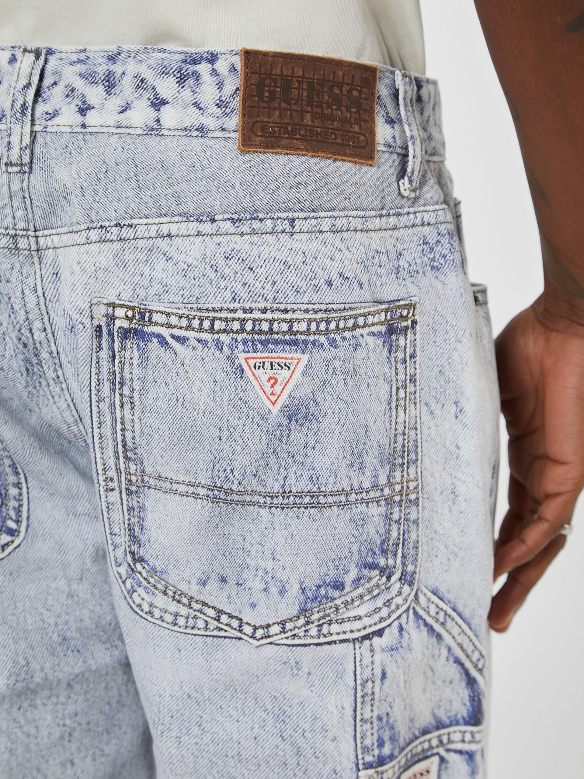 Calça jeans folgada GUESS Originals Photo Real