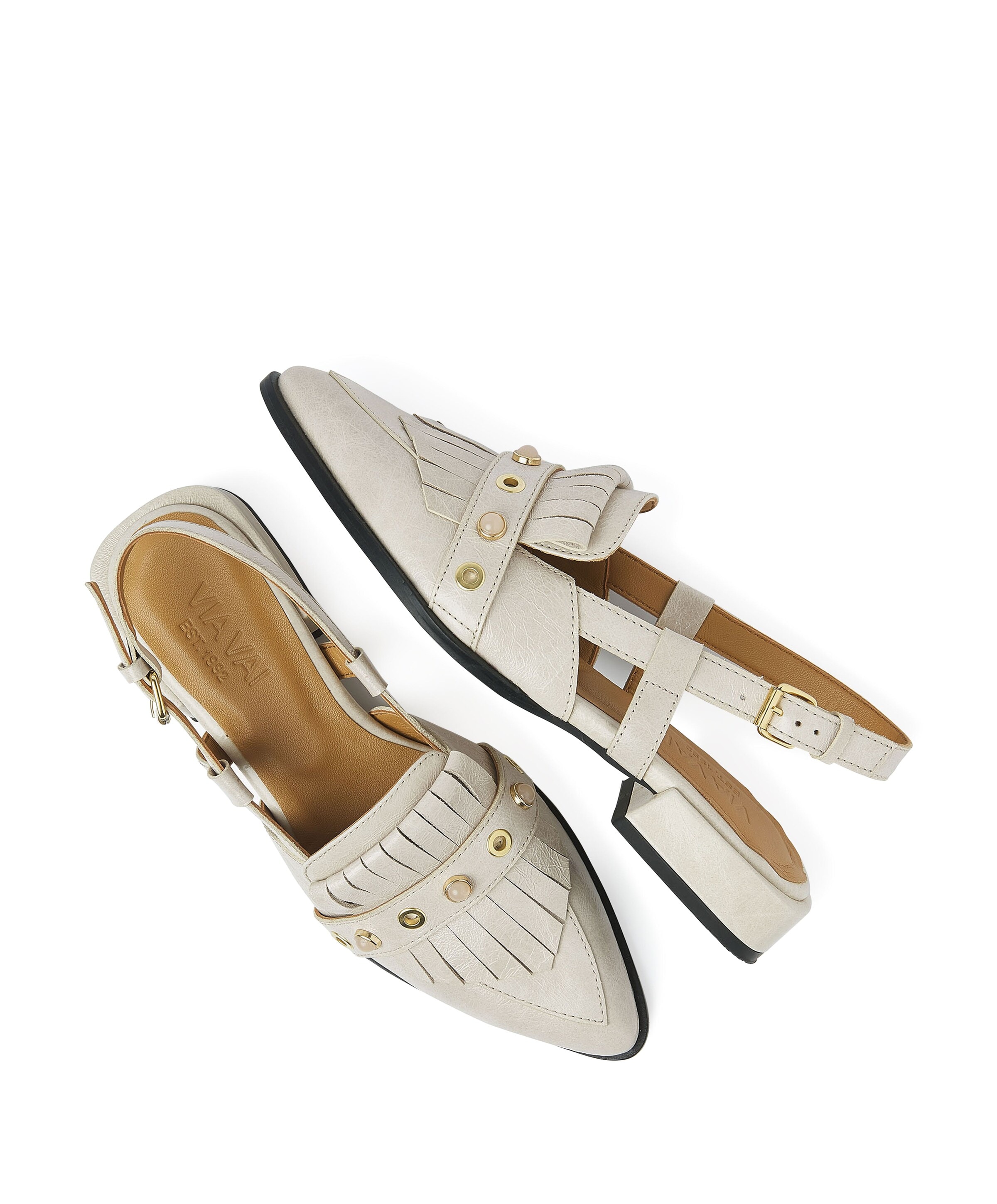 VIA VAI Jazz Tammi dames slingbacks beige