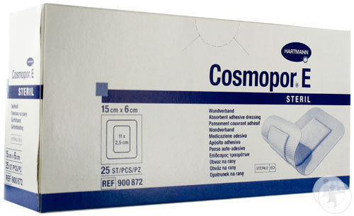 Hartmann Cosmopor E Pansements Stériles Adhésifs Sans Latex 15x6cm Pièces 25 (9008725)