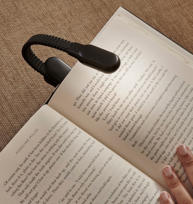 Boklampe Oppladbar Klemfeste LED