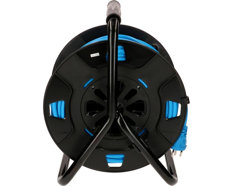 Max Hauri Kabelrolle maxREEL 50 m 50m Kabelrolle mit 4x T13 Steckdose und mit Thermoschutz