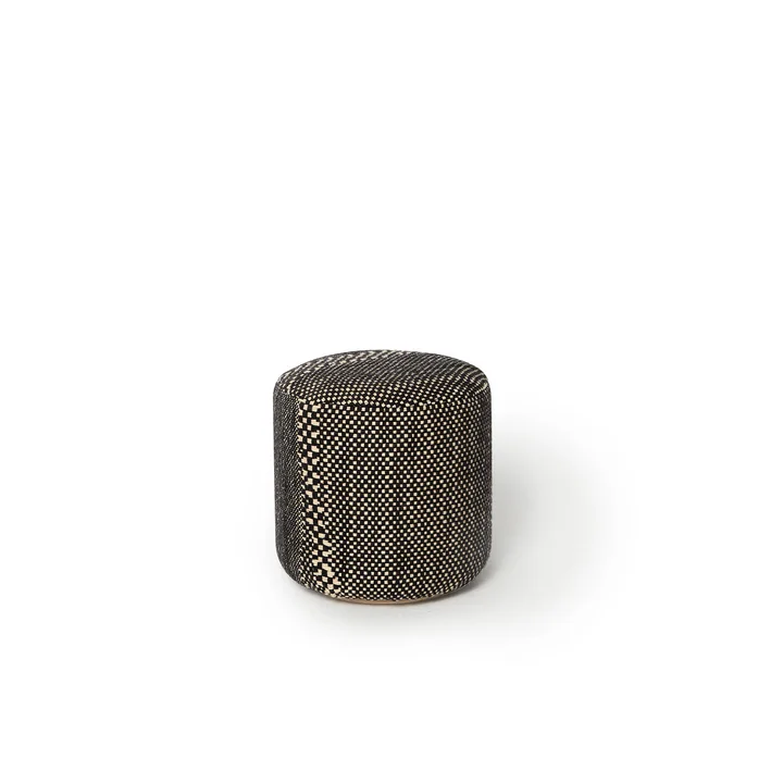 nanimarquina - Wabisabi Pouf, Ø 40 x H 43 cm, small, anthrazit