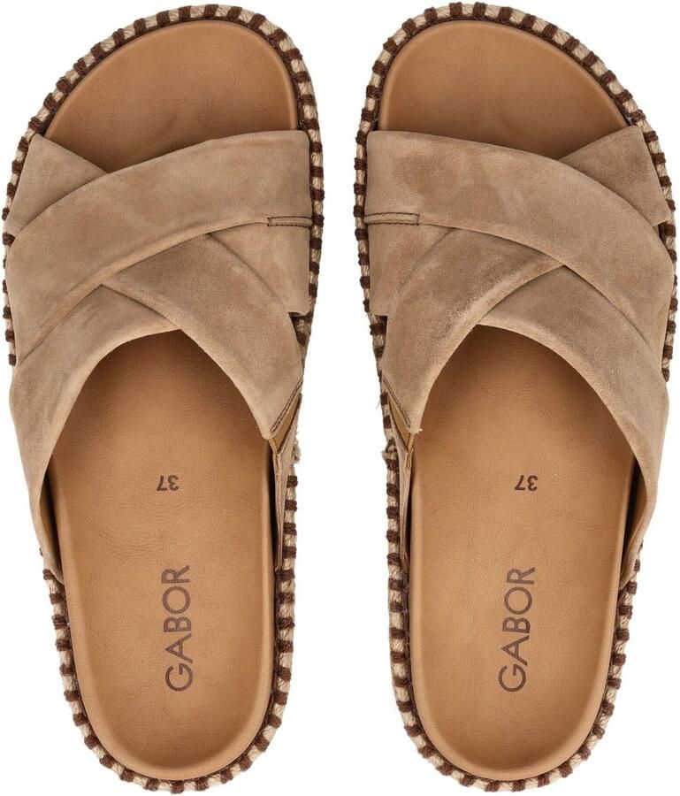 Gabor Dames Slippers 83.780.14 Bruin