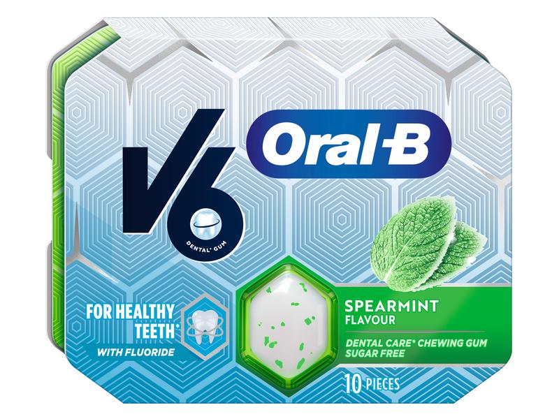 V6 Kaugummi Oral-B Spearmint 17 g Kaugummi ohne Zucker