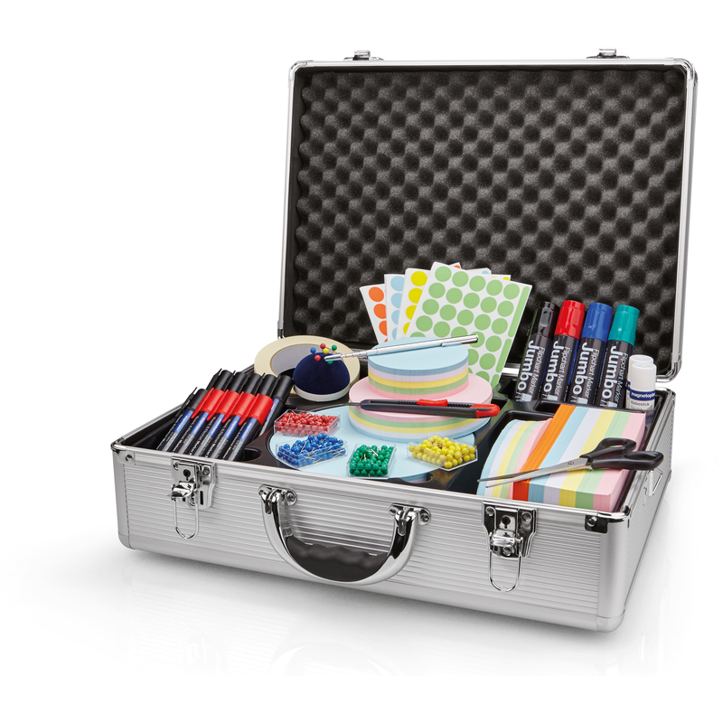 Magnetoplan Moderationskoffer 11115, 47 x 34 x 16.5 cm, 2800 Stück