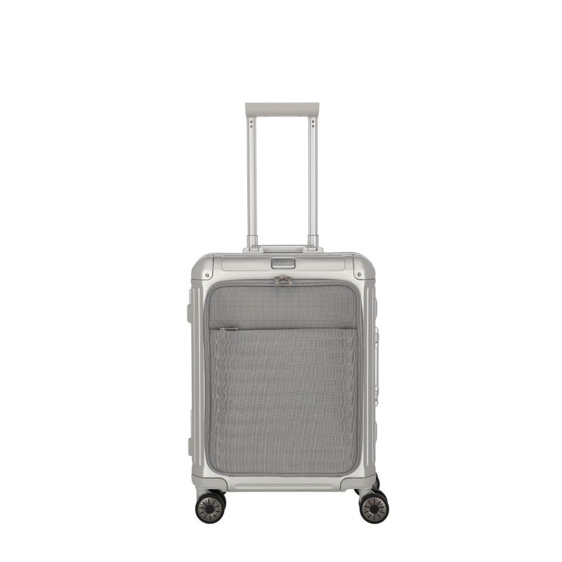 Valise cabine rigide Next Aluminium 55 cm Argent