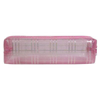 Trousse carrée - 1 compartiment - rose/argent - Bagtrotter