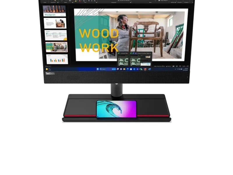 Lenovo ThinkCentre M90a Gen 5 12SH - Alt-i-én med Full Function Monitor-stander - Core i7 i7-14700 / op til 5.4 GHz - vPro Enterprise - RAM 16 GB - SSD 1 TB - TCG Opal Encryption 2, NVMe, Performance - DVD-skriver - UHD Graphics 770 - Gigabit Etherne