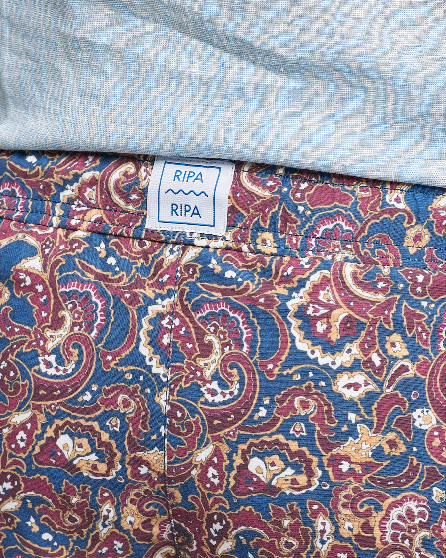 Ripa Ripa Mediterraneo Printed Swimshorts Petrol/Bordeaux