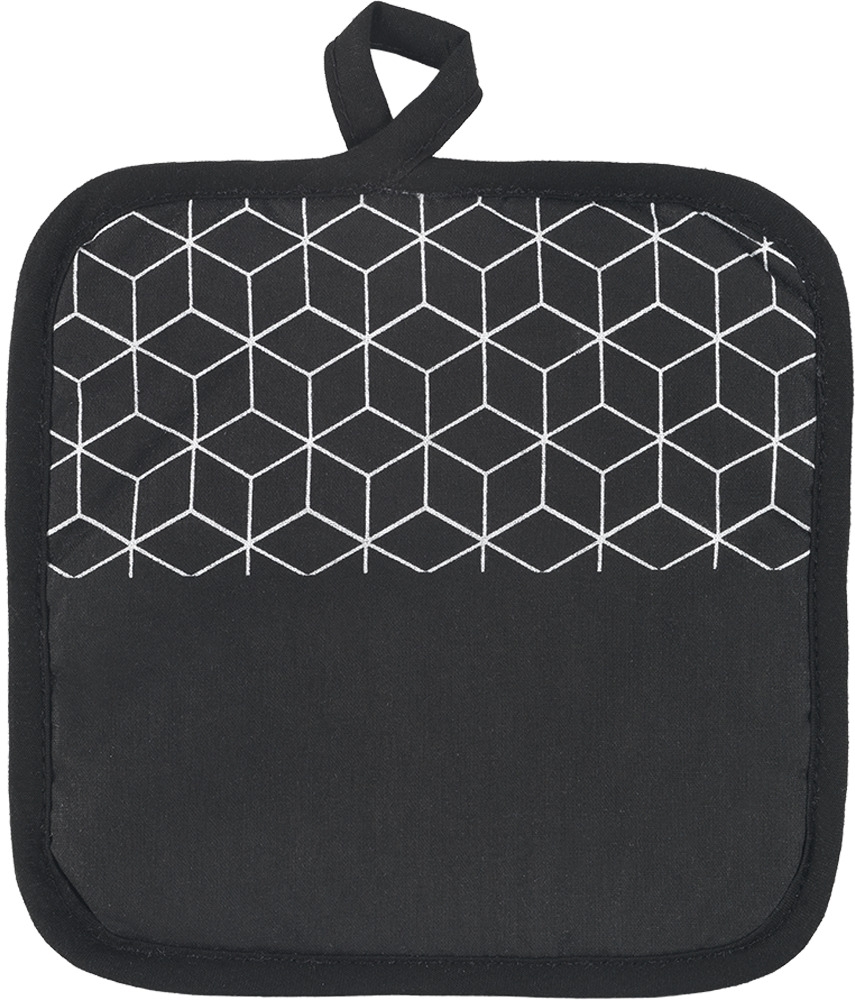 Metaltex Topflappen 2er-Set max. 250 °C schwarz