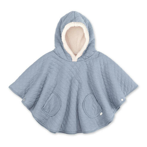 Poncho de voyage 9-36 mois - Jersey - Bleu gris - BEMINI