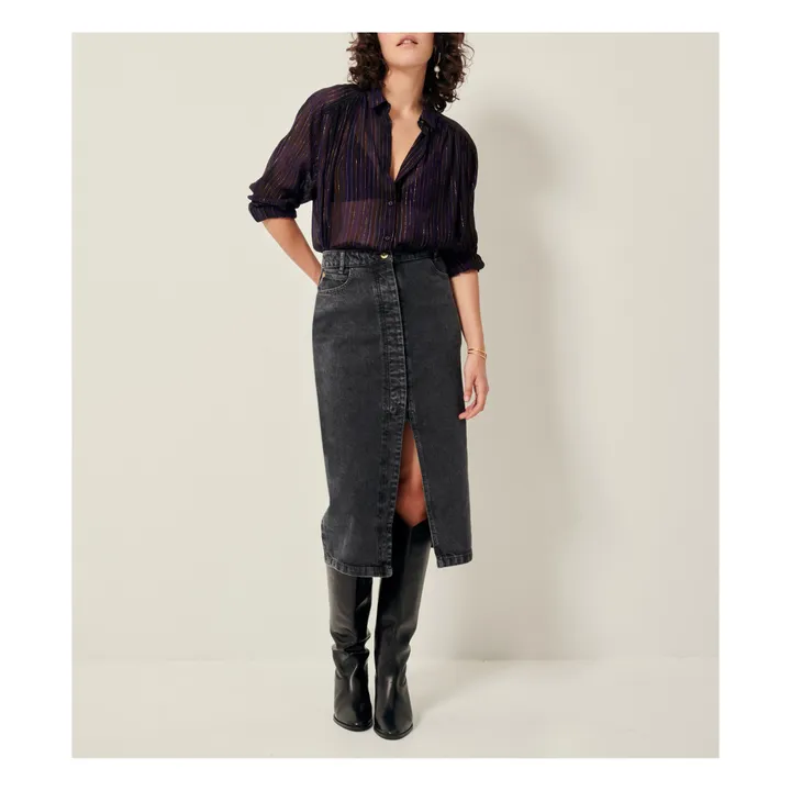 Sessùn Chemise Stael Métallisée | Violet
