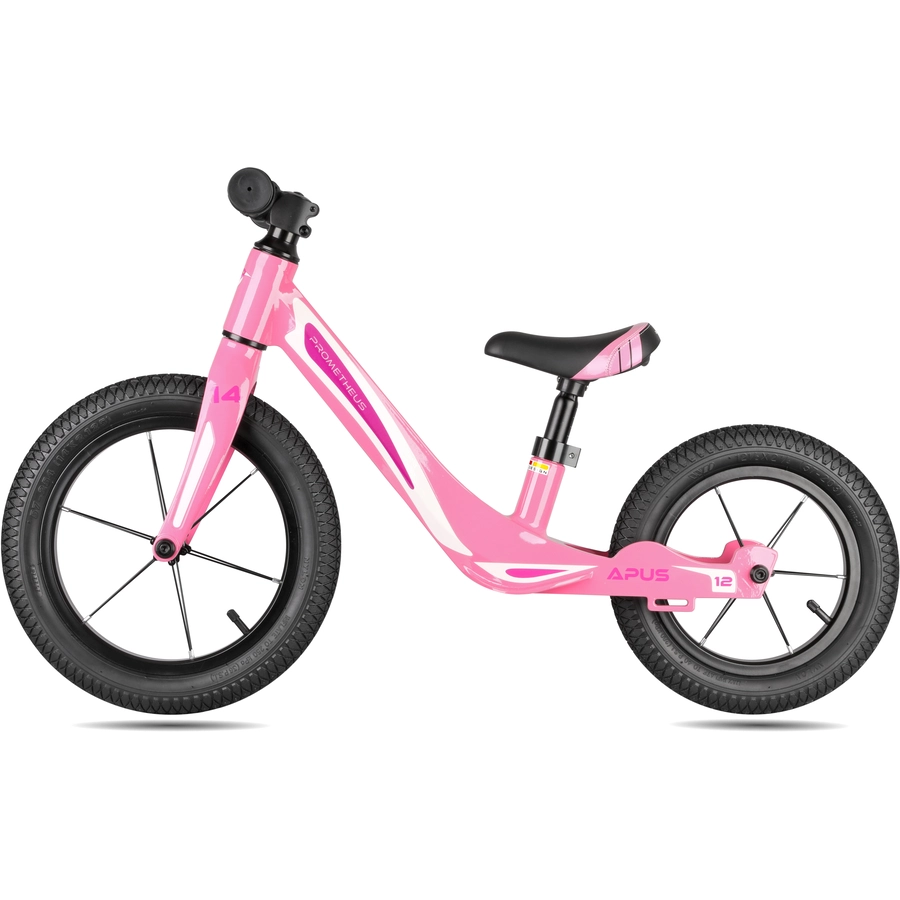 PROMETHEUS BICYCLES® Kinderlaufrad 1412, Rosa, Modell APUS
