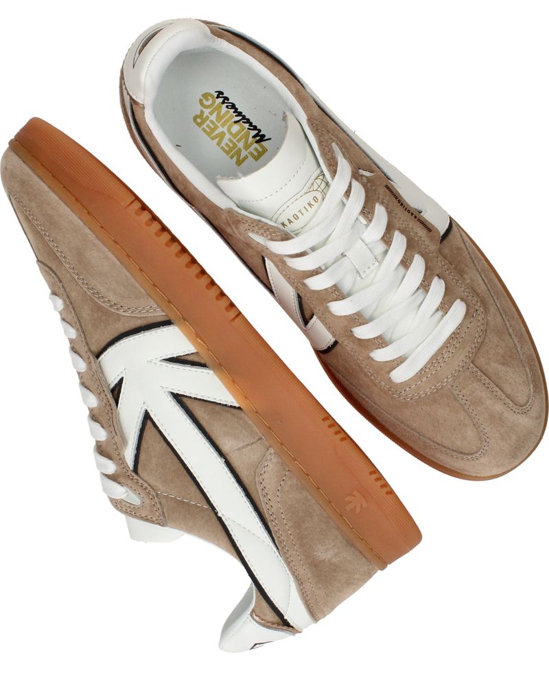 Kaotiko Boston Sneakers Beige Heren