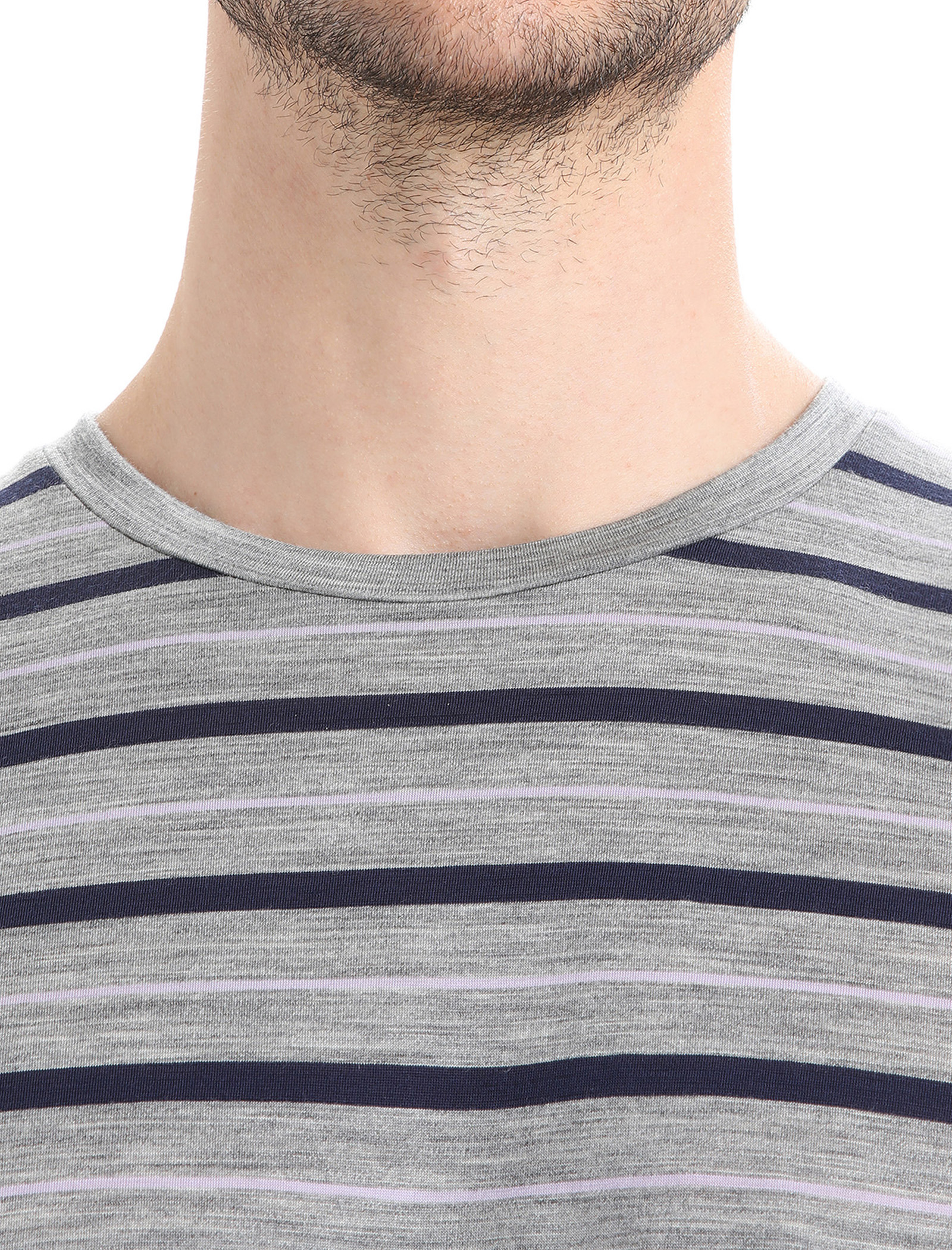 Men Merino Wave SS Tee Stripe