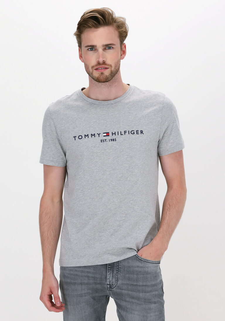 TOMMY HILFIGER grijze tommy hilfiger t-shirt tommy logo tee